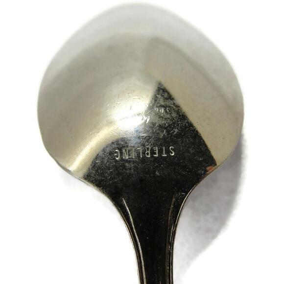 Vintage Alaska Spoon Sterling 925 Souvenir Collector Charm Top Clover Hearts Bow - Picture 4 of 11